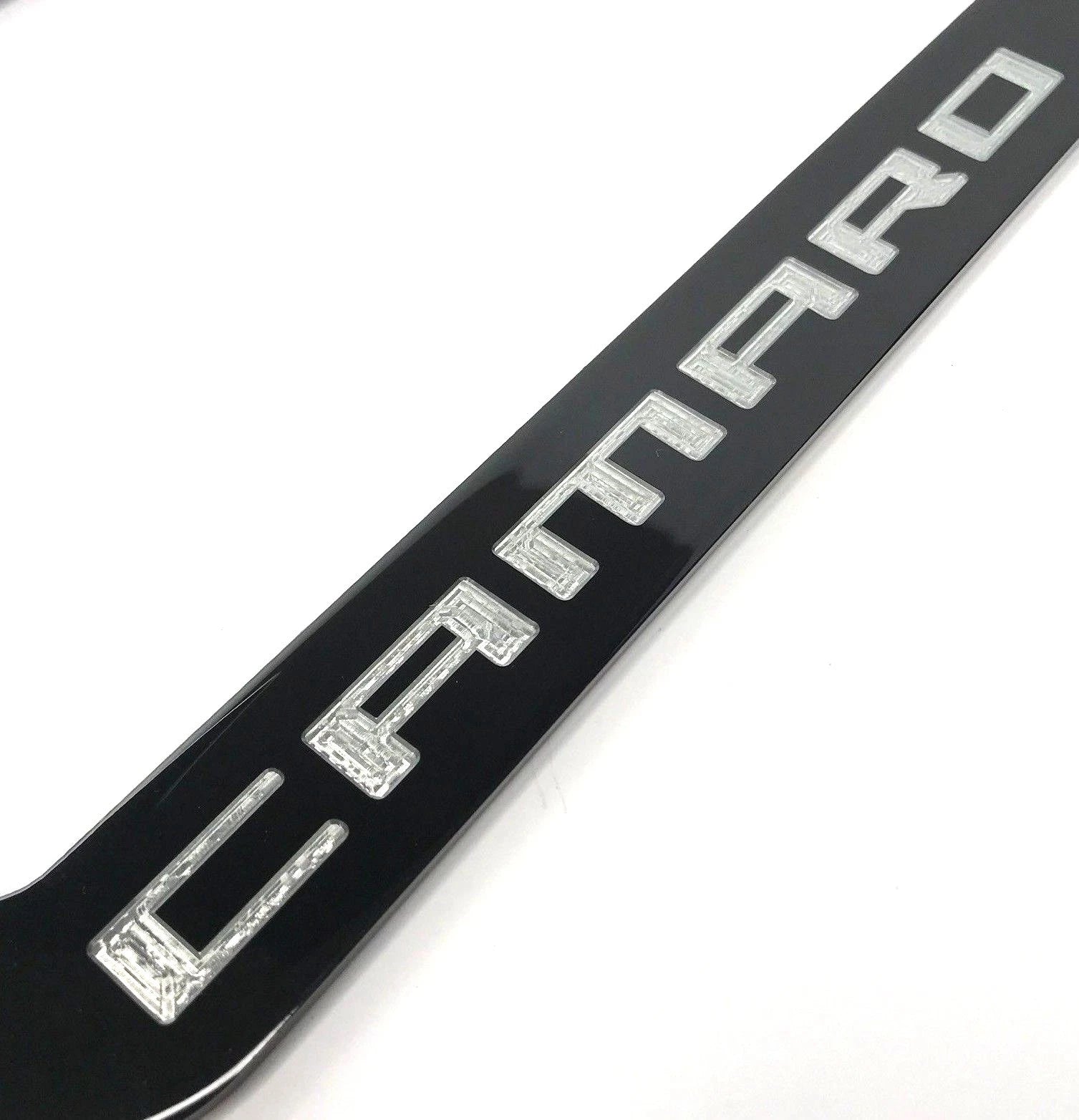 License Plate Frame for Chevrolet SS (Black Silver Red Logo Emblem) (2017–2019)