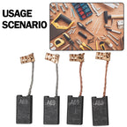Set of 4 Carbon Brushes for Auto Stop Function (1617014122, 1617014138)