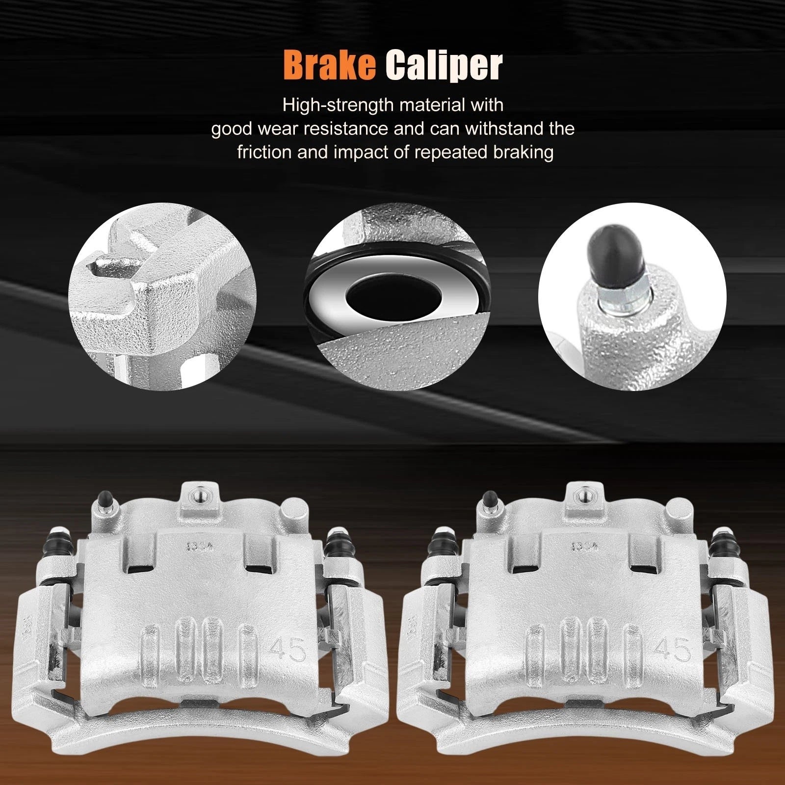 Rear Pair Brake Calipers for Dodge Ram 3500 (2003-2008)