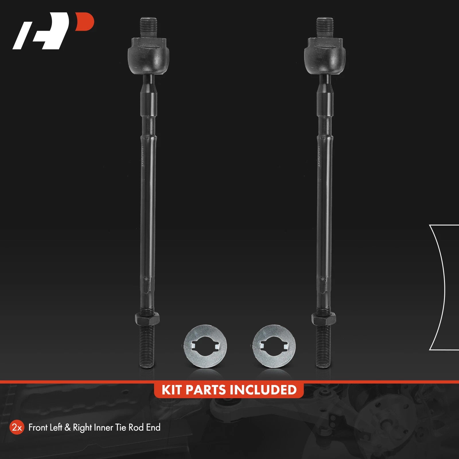 2X Front Inner Tie Rod End Kit for Mitsubishi Lancer (2003-2006)