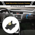 HVAC Heater Blend Door Actuator for Volkswagen Passat (2009–2012) No. 3C1907511B