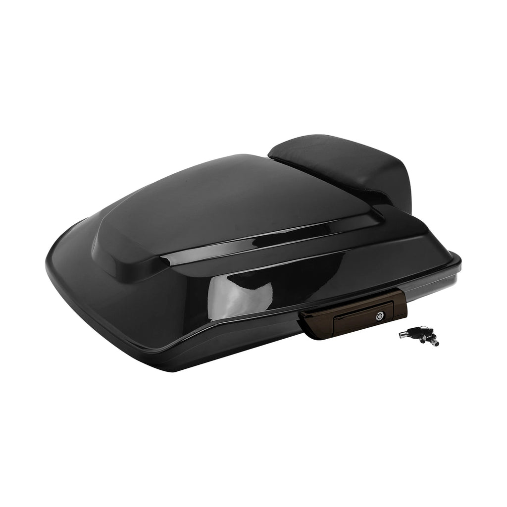 Black Razor Trunk Backrest for Harley Touring Models (2014–2024)