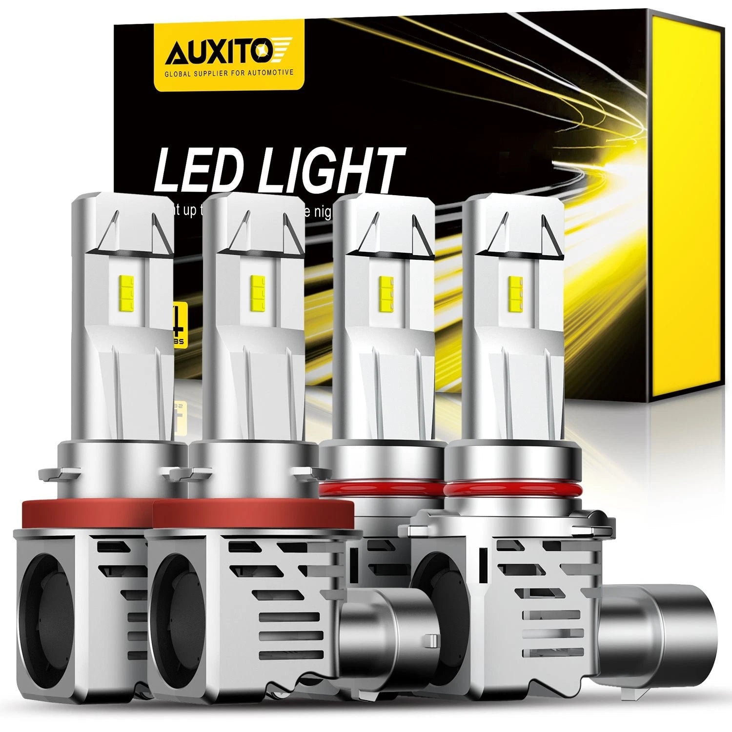 2X AUXITO 9005(HB3) + H11 LED Headlight Kits for