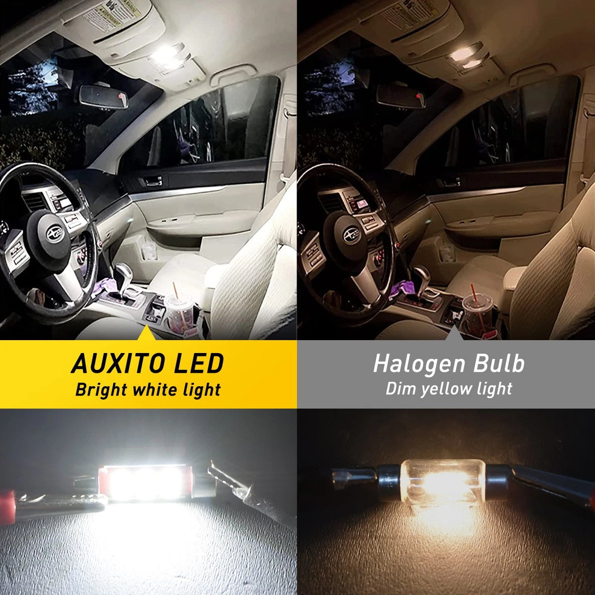 2X C5W LED Light Bulb for Make Model (YYYY–YYYY)