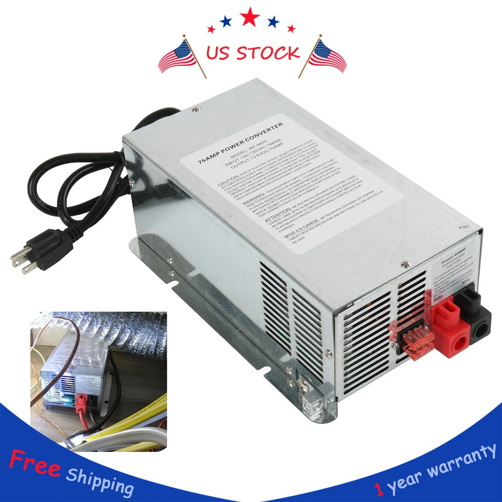 Deckmount Converter Charger for WFCO WF-9800 (75 Amp)