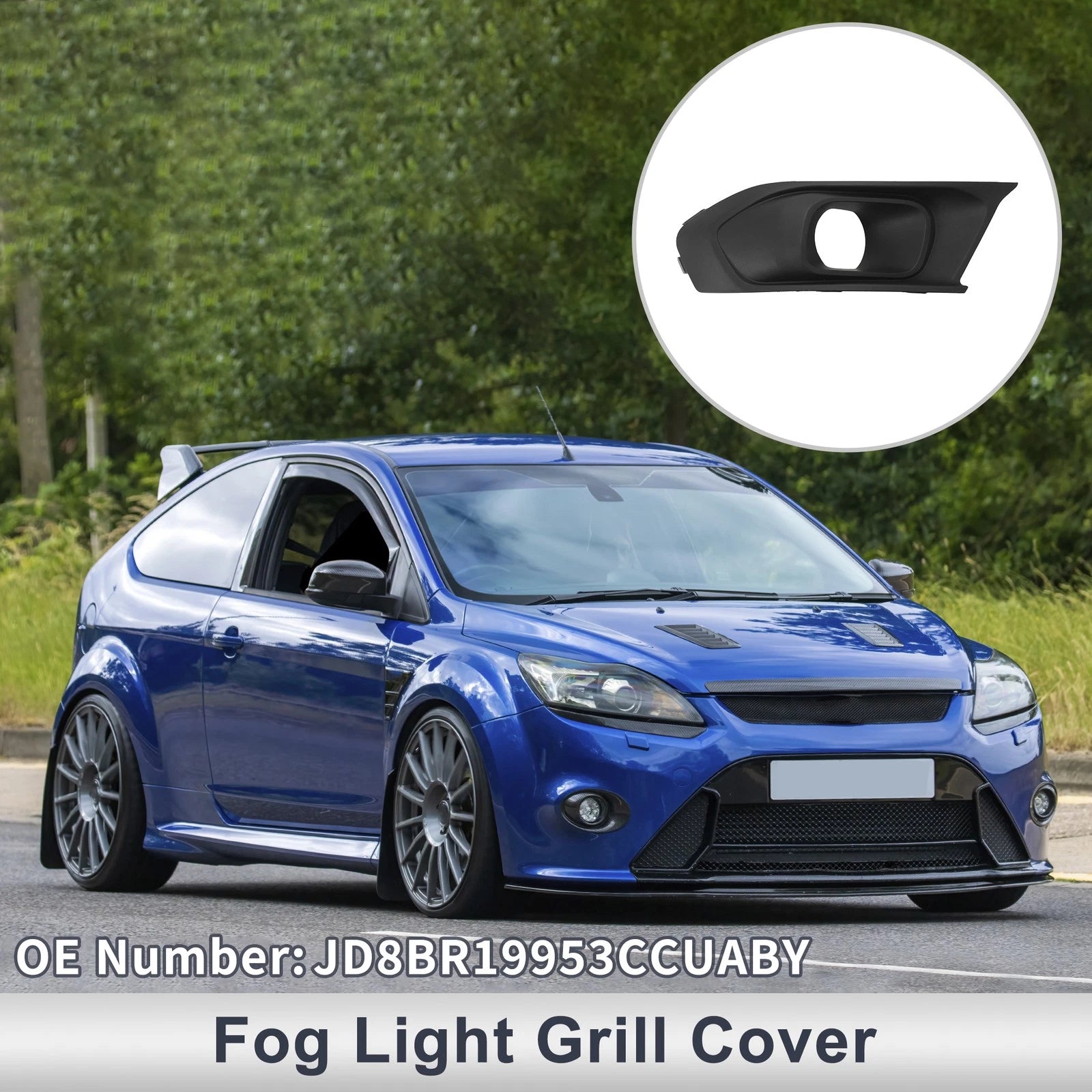 1 Pc Fog Light Grill for Ford Escort (2015) No.JD8BR19953CCUABY