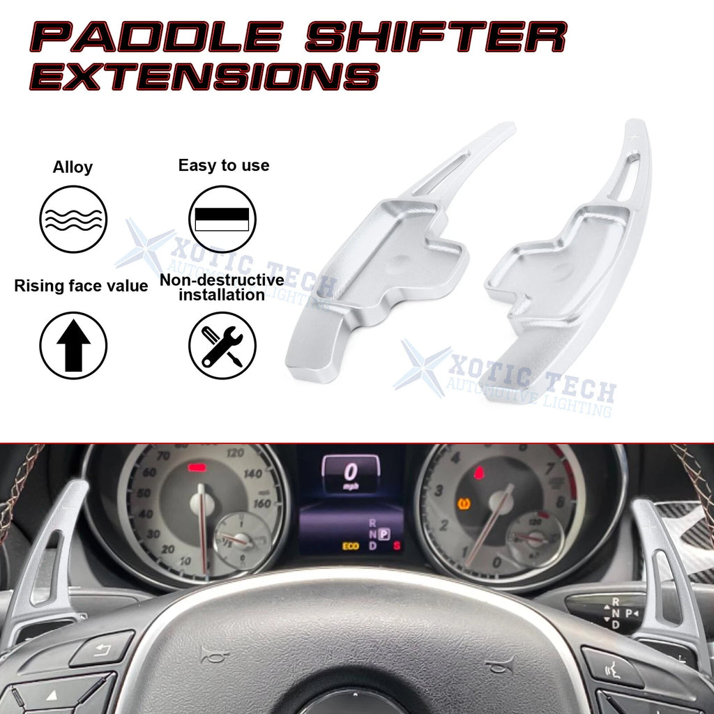 Alloy Paddle Shifter Extension Accessories for Mercedes-Benz C E GLA CLA (2015-2025)