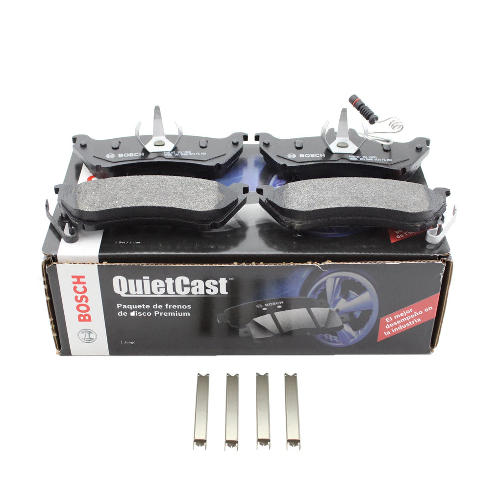 Set of 4 Bosch QuietCast Rear Semi-Met Brake Pads for Mercedes-Benz W163 (1998–2005)