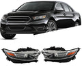 Set of 2 Clear Halogen Headlights for Ford Taurus (2013–2016)