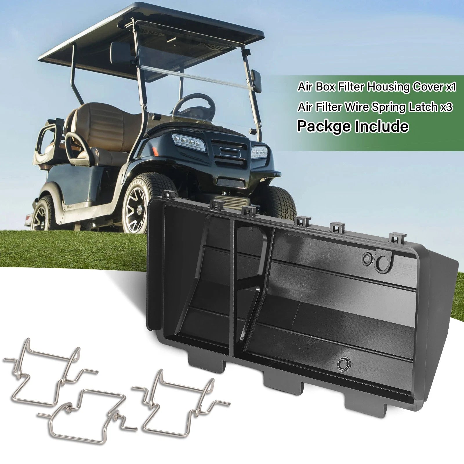 Air Box Filter Housing & Latch for EZGO TXT (1994–2005) EH29C EH35C 295cc 350cc