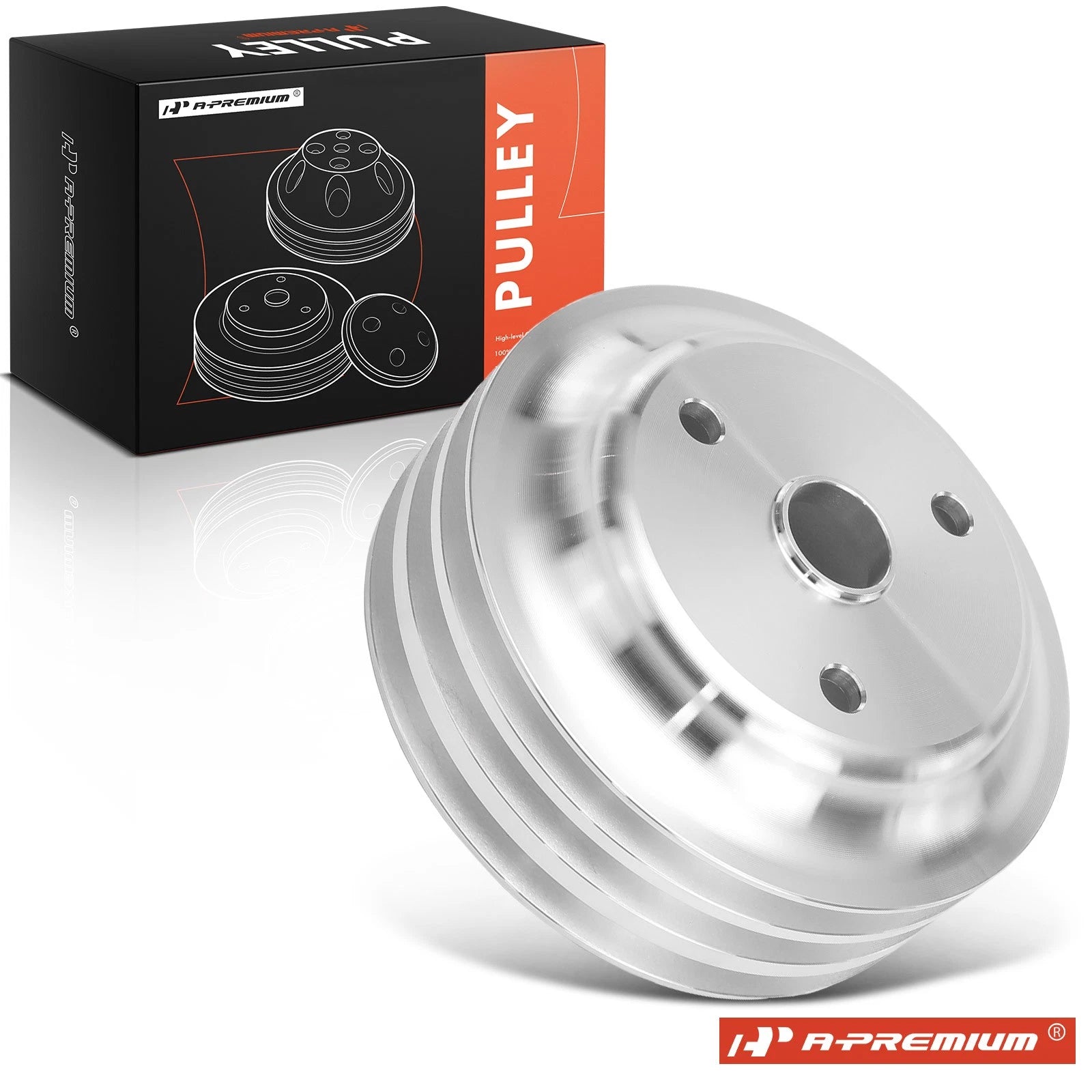 Triple-Groove Crankshaft Pulley for Chevy SBC V8 (1969–1985)