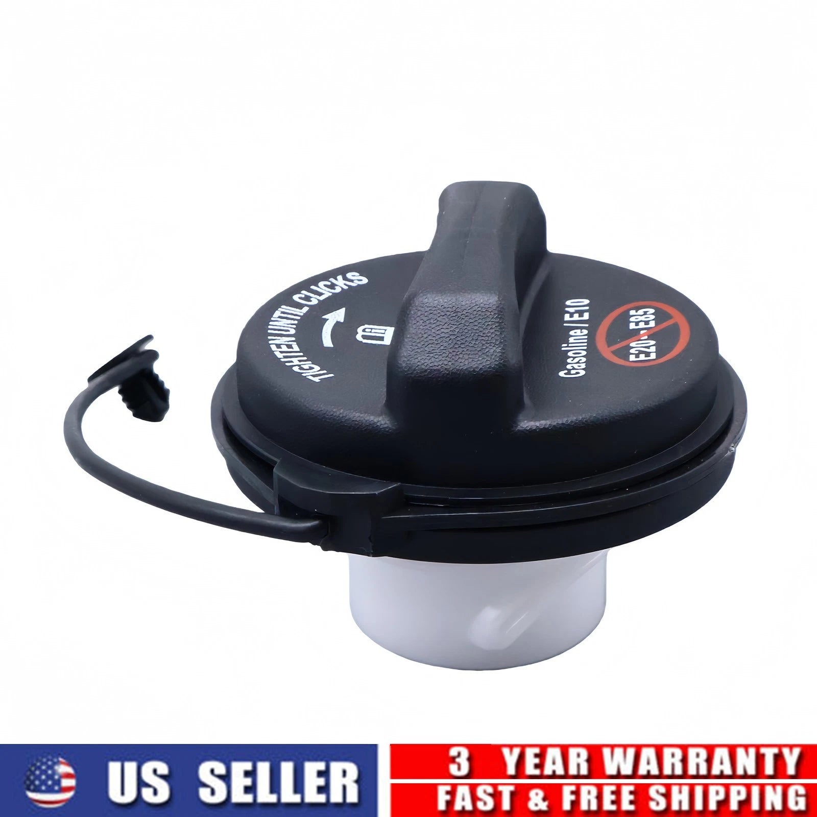 Fuel Gas Cap with Strap for Ford F-250 F-350 F-450 (2006–2022) FC-1089 Black