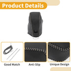 Gear Shift Knob Cover for Nissan Altima (2019–2024) Black Grey Faux Leather