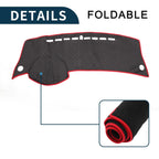Dashboard Cover Mat for Honda City Grace (2008–2013) Black Red