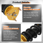 Coilovers for Nissan Sentra (2000–2006) Adjustable Height Suspension Kit