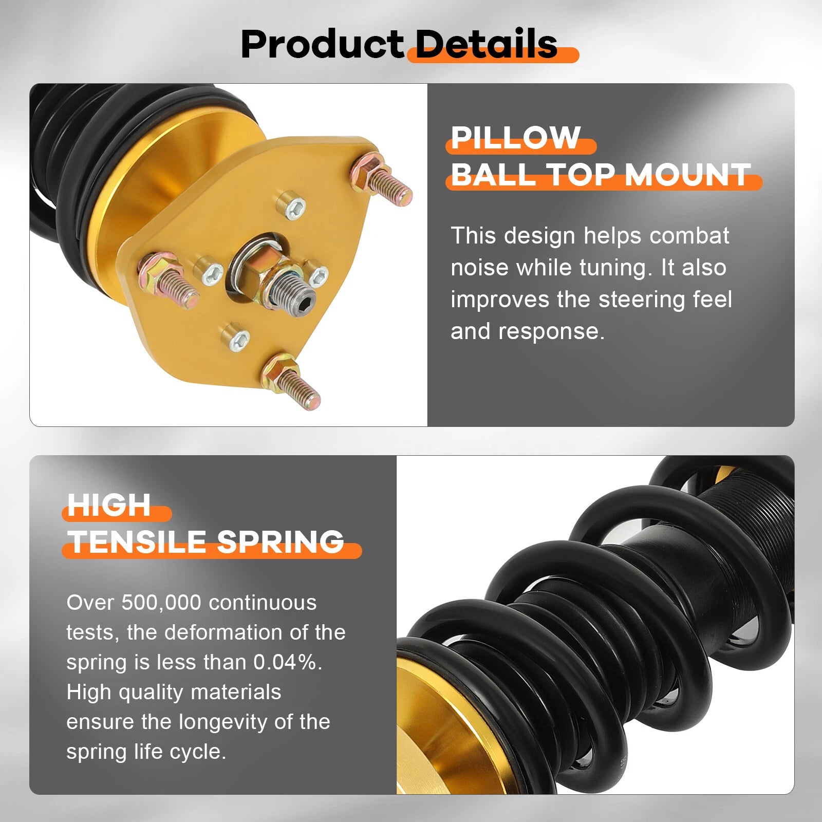 Coilovers for Nissan Sentra (2000–2006) Adjustable Height Suspension Kit