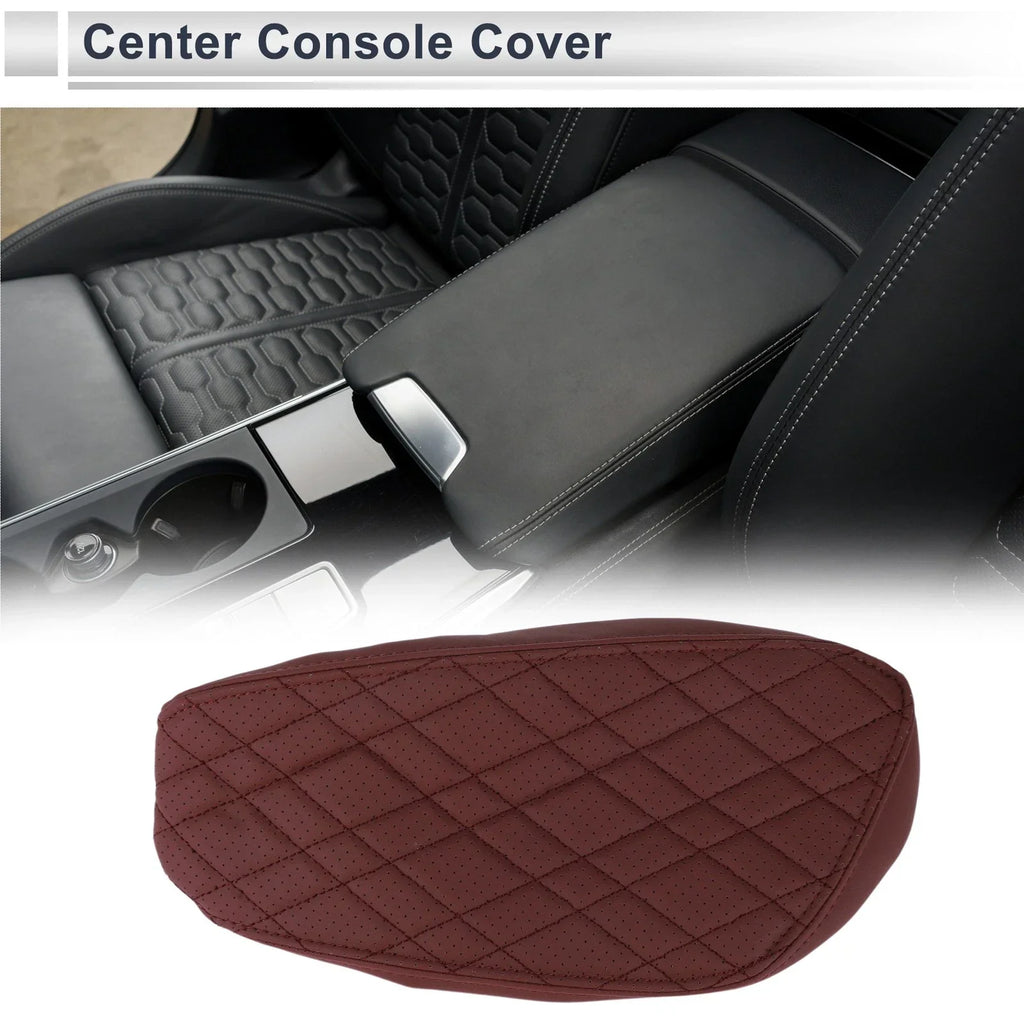1 Pc Center Console Cover for BMW X1 (2016-2022) Wine Red
