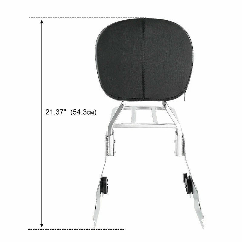 Sissy Bar Backrest Luggage Rack for Harley Sportster 883 1200 (2004–2022)
