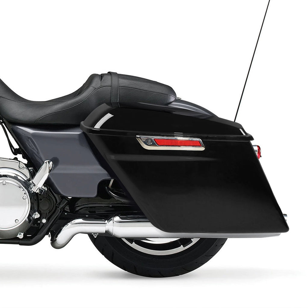 5" Stretched Extended Hard Saddle Bags for Harley Touring Road King (1993–2013)