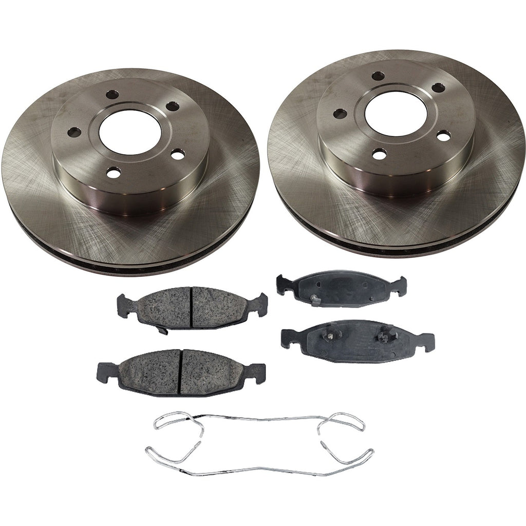 Front Brake Disc and Pad Kit for Jeep Grand Cherokee (1999–2002) Ceramic