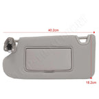 Left Tan Sun Visor with Lamp for Nissan Murano (2006–2008)