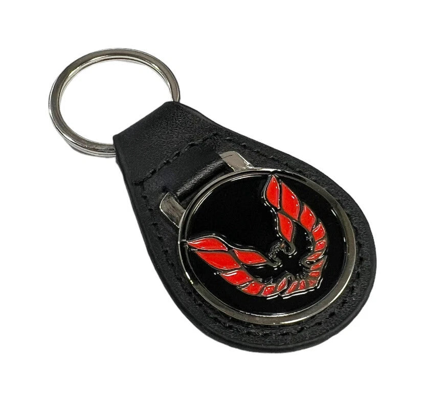 Leather Keychain Ring Fob for Pontiac Firebird Trans Am (1969–1969)