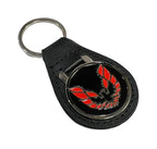 Leather Keychain Ring Fob for Pontiac Firebird Trans Am (1969–1969)
