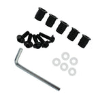Screw Kit for Windshield Accessory (CNC Bolt, Aluminum + Plastic, Black)