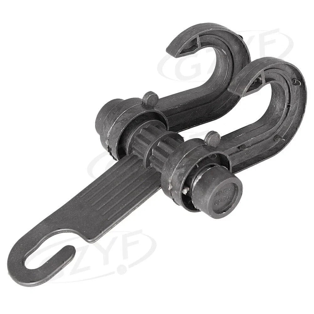 Black Plastic Car Seat Hook for Shopping Bags & Coats