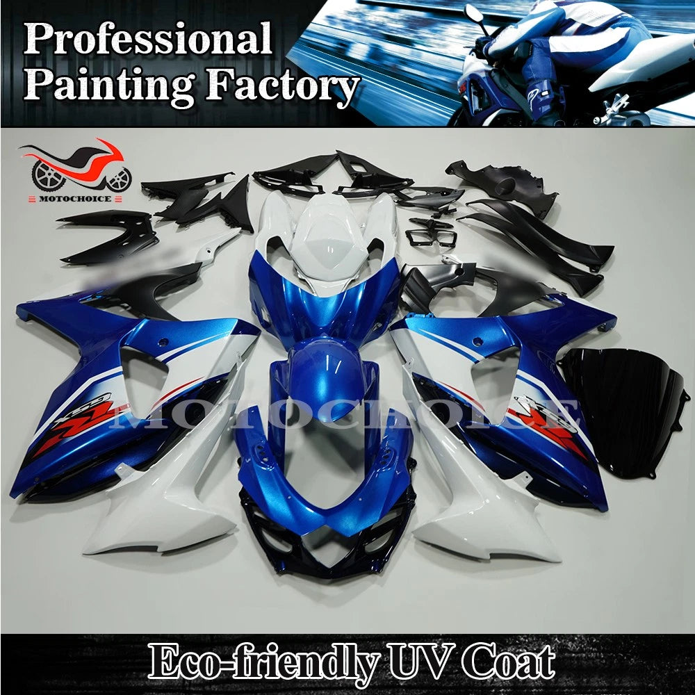 Fairing Kit for Suzuki GSXR1000 (2009–2016) - Blue & White ABS Bodywork