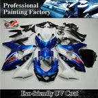 Fairing Kit for Suzuki GSXR1000 (2009–2016) - Blue & White ABS Bodywork
