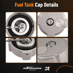 Diesel Cap with Keys for Freightliner Columbia Century (2001–2010) 600149 Aluminum