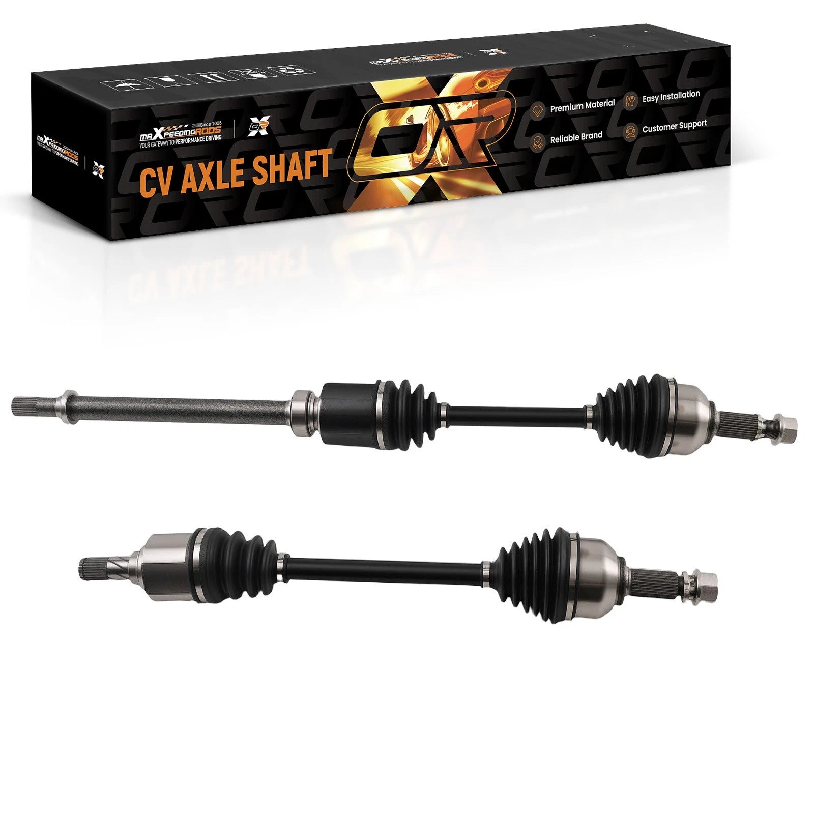 Set of 2 CV Axle Assembly 66-6431 for Nissan Altima (2013–2018) L4 2.5L