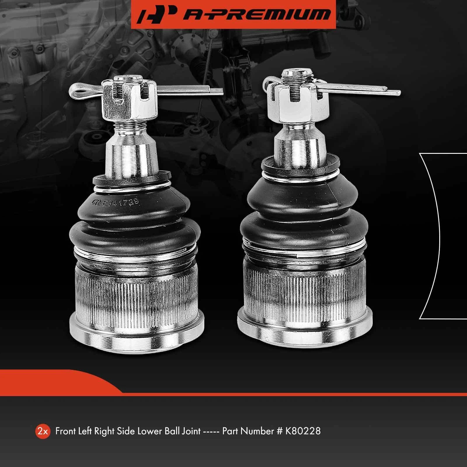 2X Front Lower Ball Joint for Acura TL TSX (2004–2008) Honda Accord