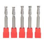 Set of 5 Carbide End Mills for Various Applications (1/4")