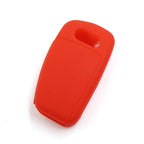 Red Silicone Key Fob Cover for Audi A1 A3 A4L A6L Q5 Q6 Q7 (2010–2023)