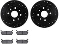 Rear Brake Pad and Rotor Kit for Mazda Miata (1990–1993) CC196FK
