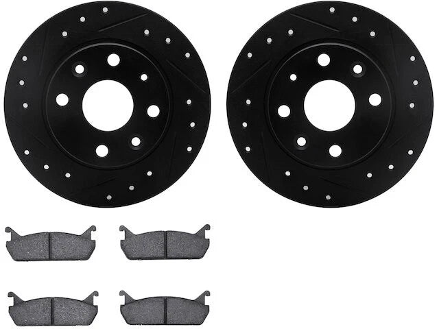Rear Brake Pad and Rotor Kit for Mazda Miata (1990–1993) CC196FK