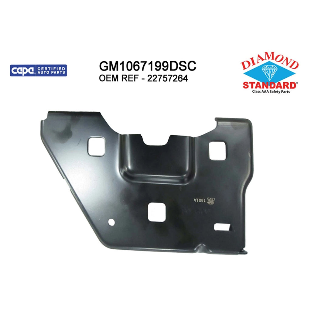 Replacement Steel Front Passenger Side Inner Bumper Mount Bracket for Toyota