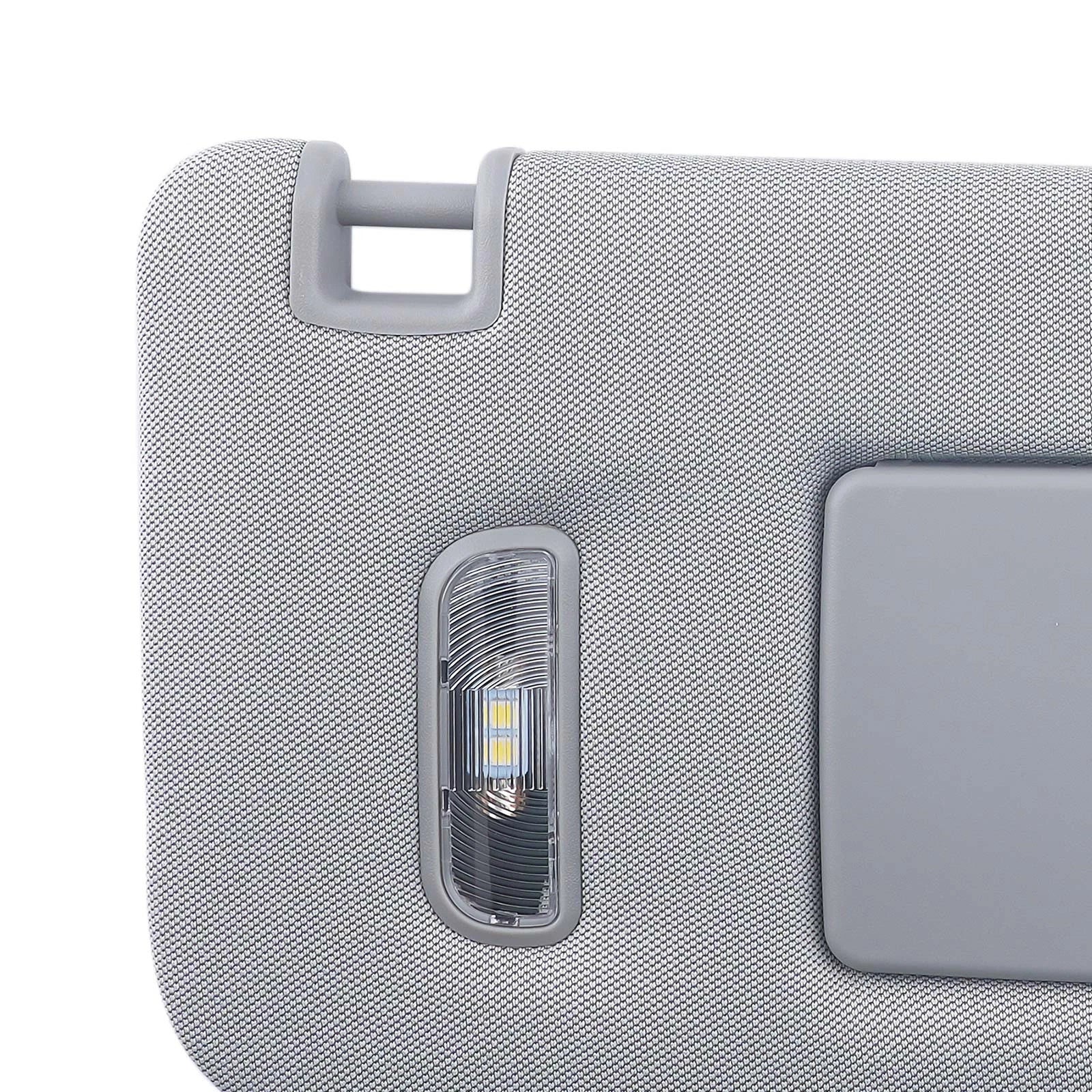 Sun Visor Set for Chevrolet Silverado (2015-2019) Gray Left Right