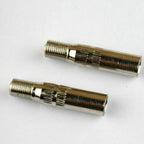 2X Chrome Valve Cap Stem Extensions for Universal Fit (Waterproof)