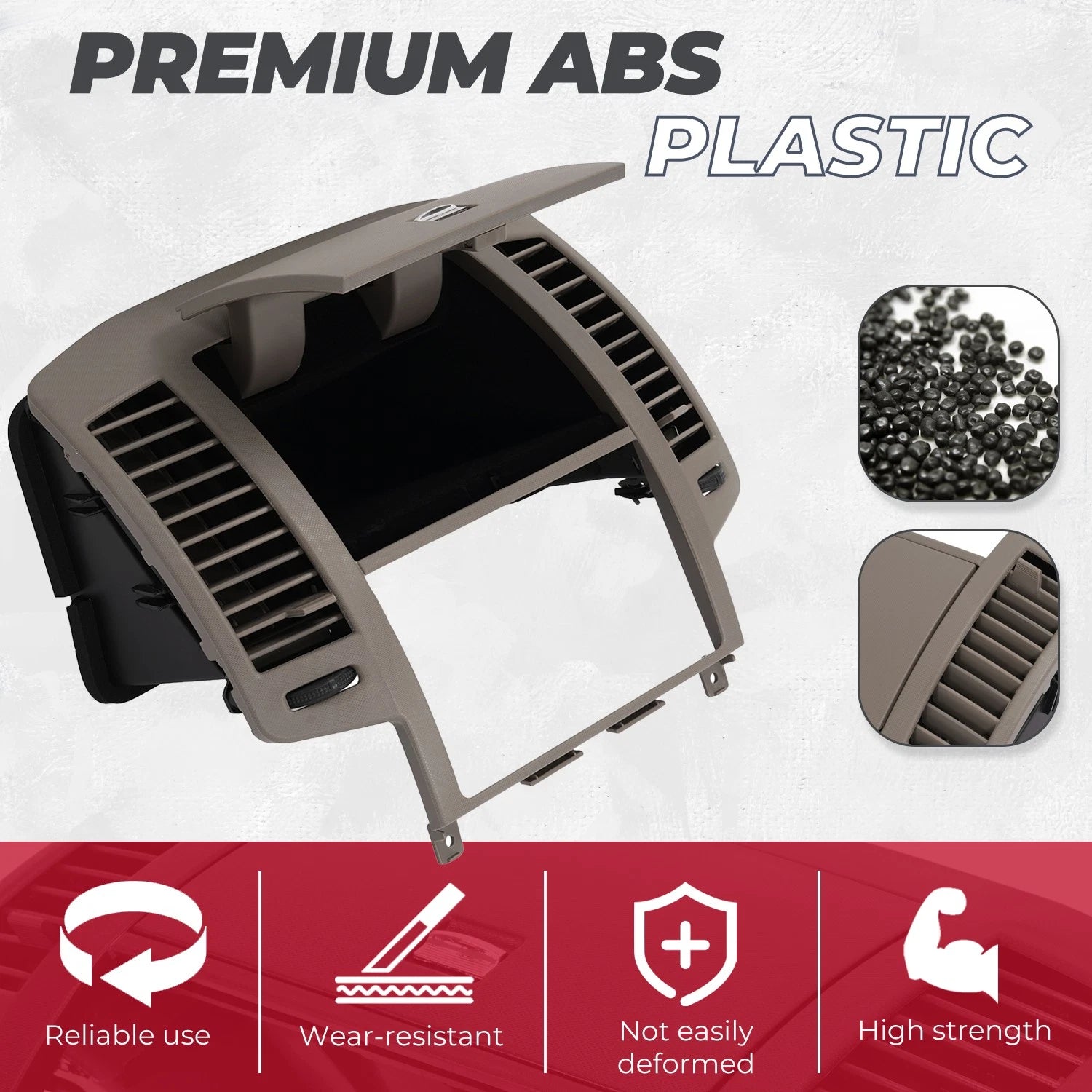 Center Dash Radio Surround Bezel Storage Cubby for Nissan Altima (2005–2006)