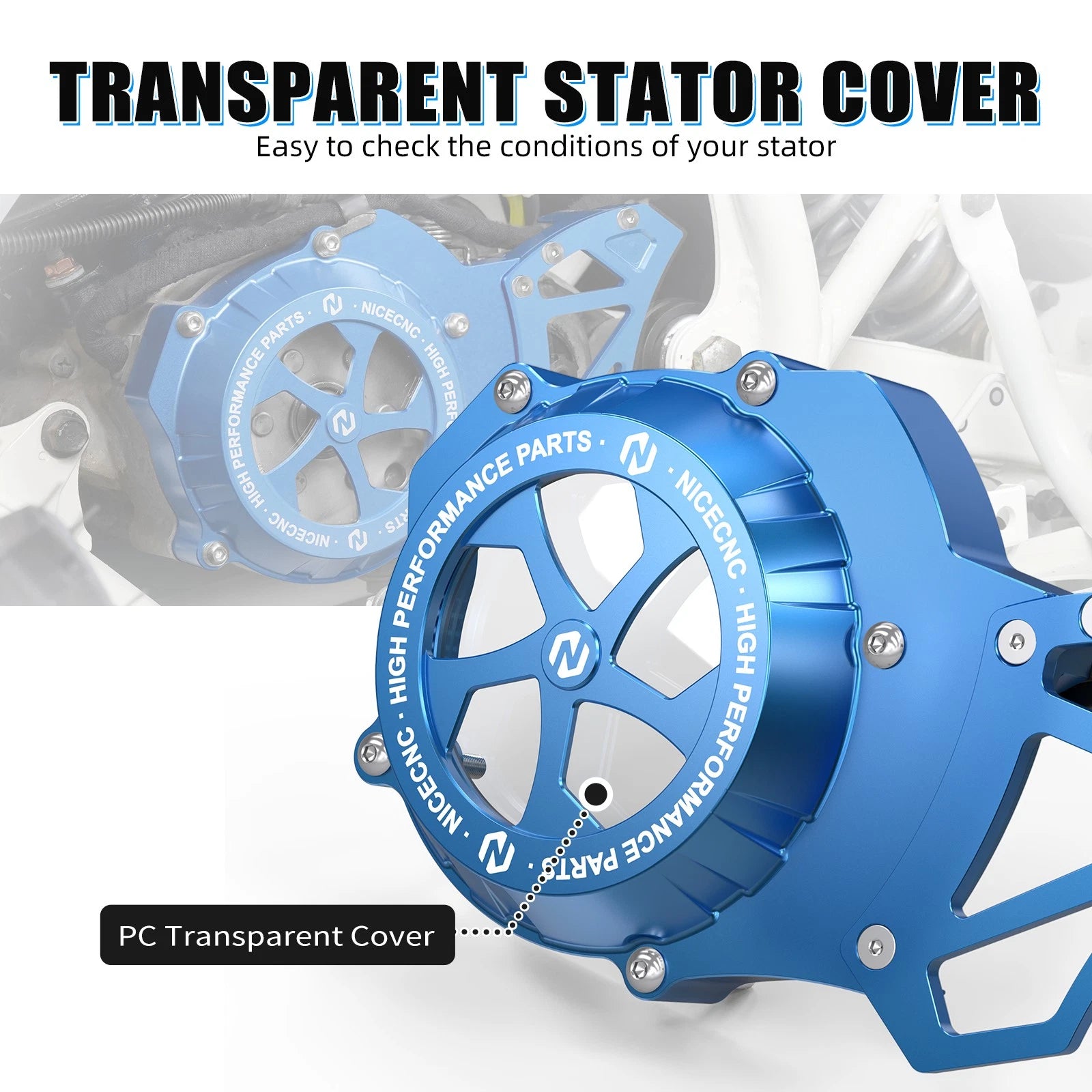 CNC-Machined Engine Stator Cover for Yamaha Blaster YFS200 (1988–2006)