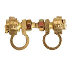 Battery Terminal Connector Pair Brass Clips for Car Boat Truck (Top Post)