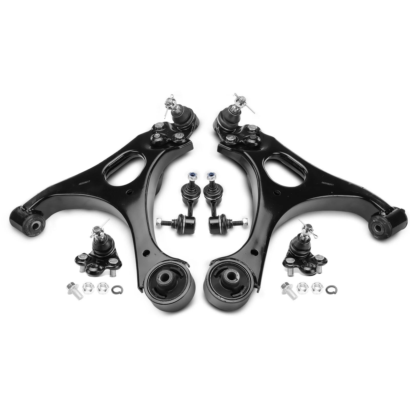 Set of 6 Control Arm, Ball Joint & Sway Bar for Honda Acura