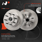 Front Disc Brake Rotors & Ceramic Pads for Ford F-250 Super Duty (2005–2007)