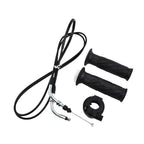 Hand Grip 1 Pair Throttle Line Cable Black for GY6 125-150CC