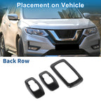 Set of 2 Headlight Trim Bezels for Nissan Rogue (2021–2024)