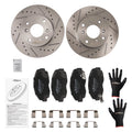 Set of 4 Front Brake Rotors and Pads for Honda Accord (1998–2002) S31243 D465A