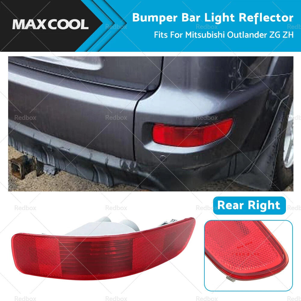 Right Rear Bumper Bar Light Reflector for Mitsubishi Outlander (ZG-ZH)